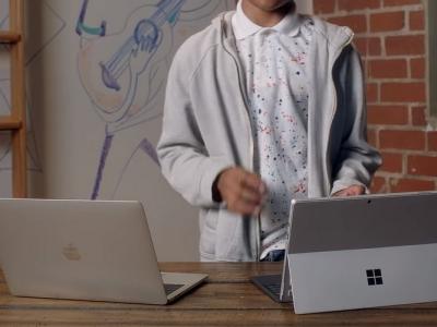 Microsoft compares Surface Pro 7 with MacBook pro