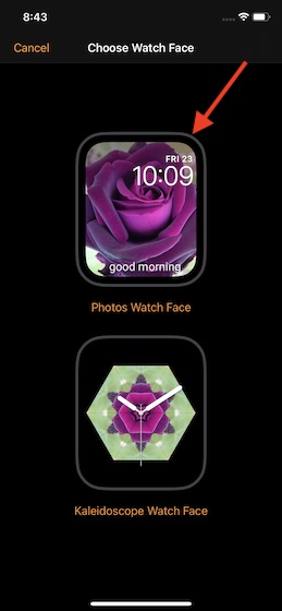 choose Photo watch face