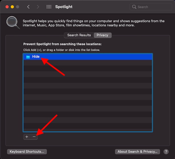 How to Prevent Spotlight from Searching Specific Folder on Mac - 87