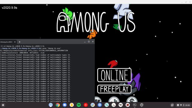 Play Among Us on a Chromebook for Free Through Wine 3