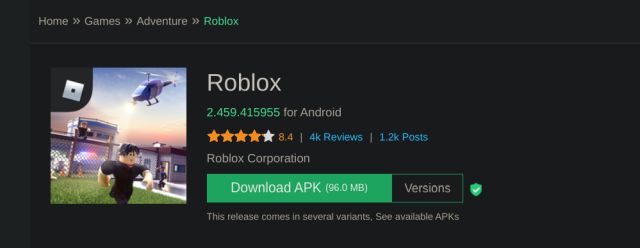 Can i download roblox on chromebook