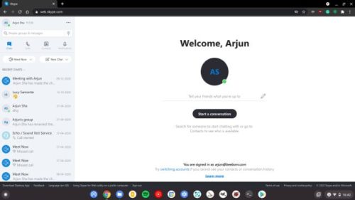 does video work on skype for chromebook