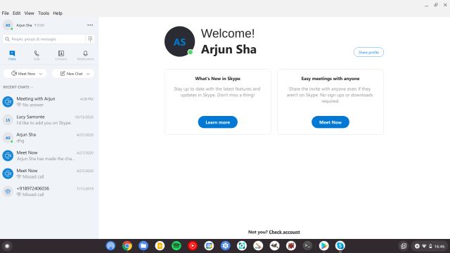 skype linux app