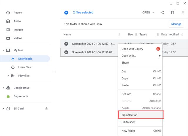 How to Extract ZIP Files in Chromebook - Explained | Beebom