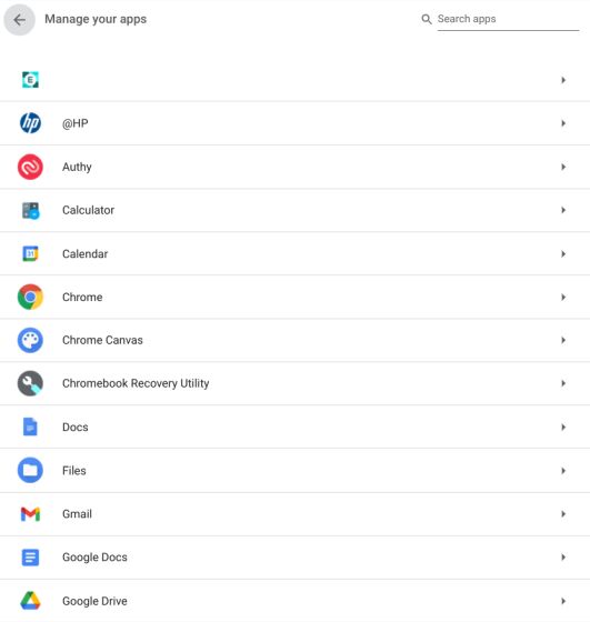 uninstall apps