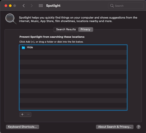 How to Prevent Spotlight from Searching Specific Folder on Mac - 68