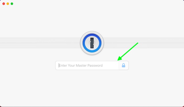 Разблокировать 1Password на Mac