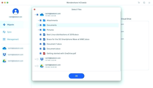 Wondershare InClowdz  Sync and Migrate Data Between Clouds - 1