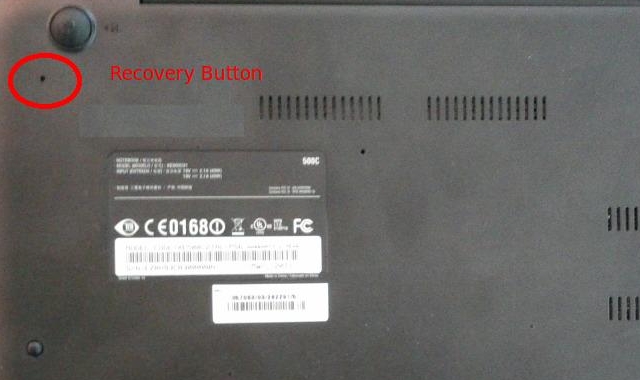 hardware recovery button on a chromebook