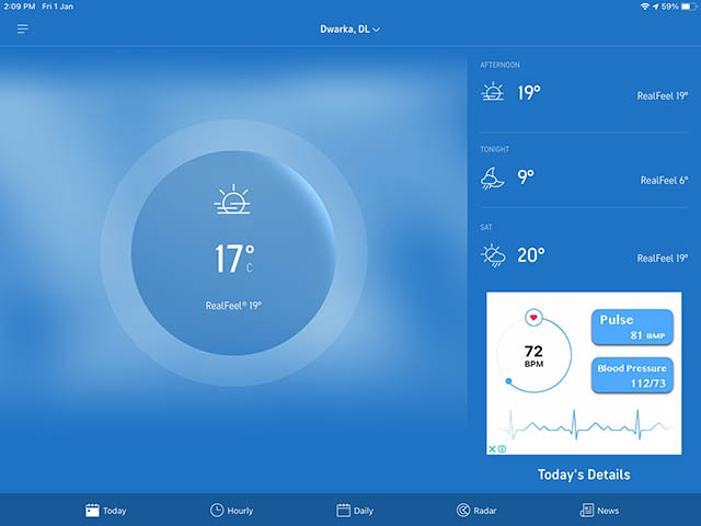 Accuweather 应用程序