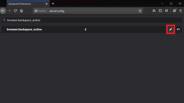 change firefox browser.backspace_action preference
