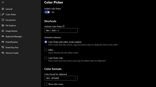 color picker windows 10 powertoys