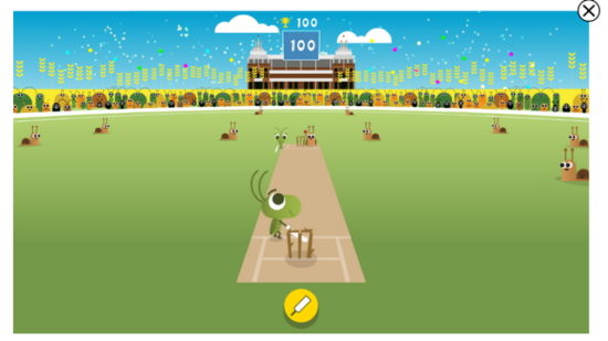 google cricket doodle play