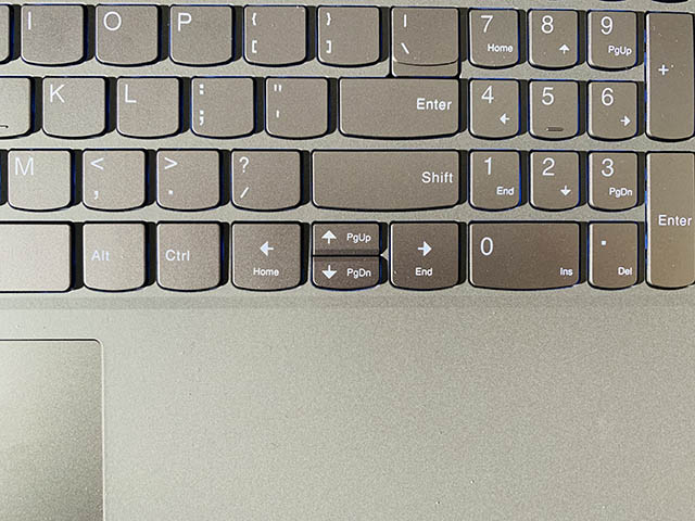 lenovo ideapad slim 5i compact arrow key layout