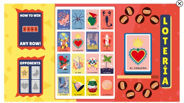 loteria Google Doodle Game