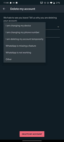 How to Delete WhatsApp Account on Android  iOS  and KaiOS - 46