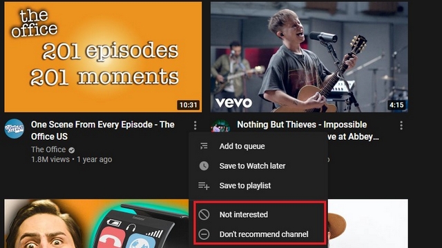 remove recommendations youtube