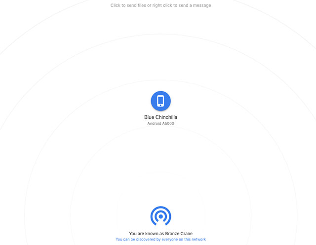 snapdrop نقل الملفات-5 طرق لنقل الملفات بين Android و Mac 