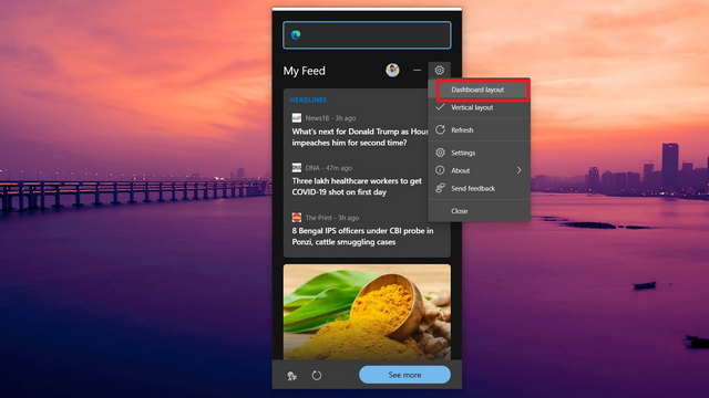 How to Get News and Weather Widget on Microsoft Edge - 70