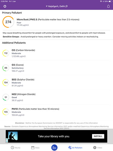 the weather channel air quality