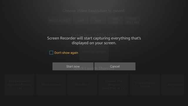 Record the Screen on Fire TV Stick (2021)