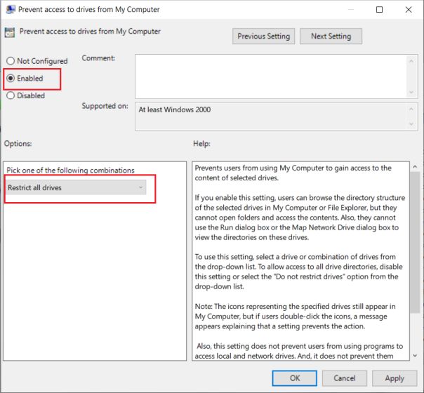 How to Restrict Hard Drive Access to Local Accounts on Windows 10 - 60