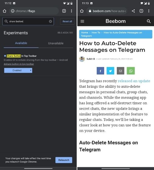 16 Cool Chrome Flags for Android You Should Try in 2022 Beebom