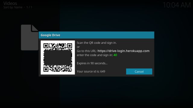 google drive on kodi