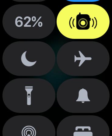 Access control center on Apple Watch
