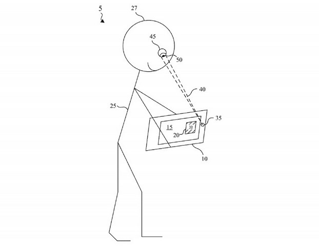 Apple glass to analyze eyes 