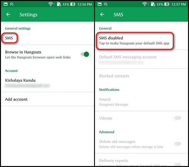 how to delete sms messages on android