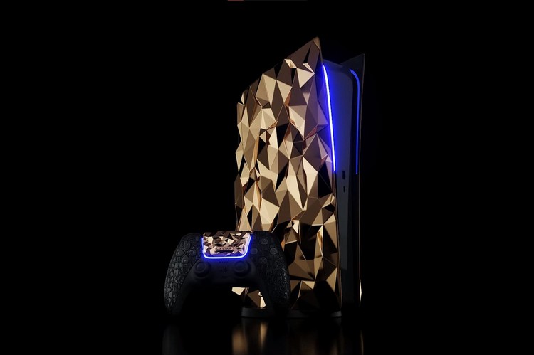 Sony PlayStation 5 Golden Rock edition made of 20 kgs 18-karat gold  unveiled by Caviar-Tech News , Firstpost