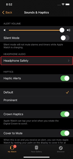 How to Use Headphone Safety on Apple Watch - 23