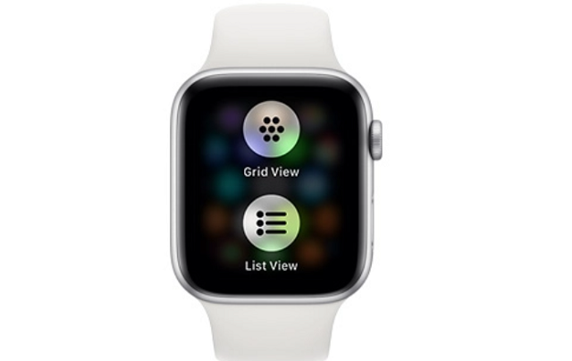 Choose List View on Apple Watch