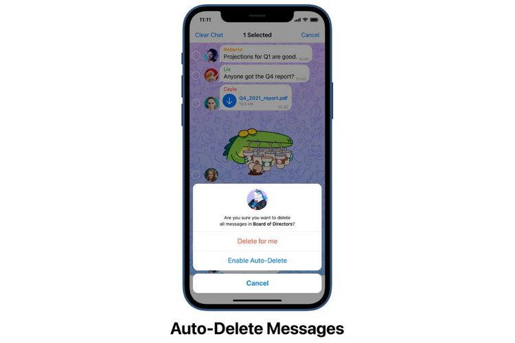 How to Auto-Delete Messages on Telegram | Beebom