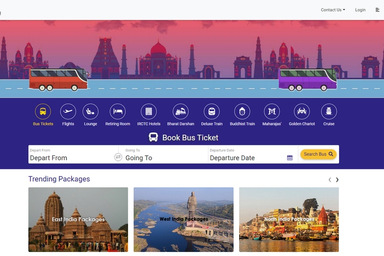 IRCTC Launches Online Bus Booking Services