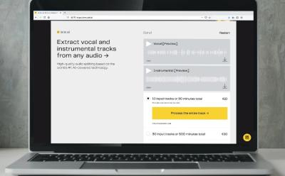 Lalal.ai- Extract Vocals and Instrumental Tracks from Any Audio Source