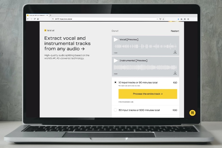 Lalal.ai: Extract Vocals and Instrumental Tracks from Audio | Beebom