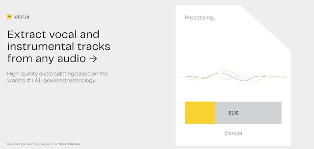 Lalal ai  Extract Vocals and Instrumental Tracks from Audio - 56