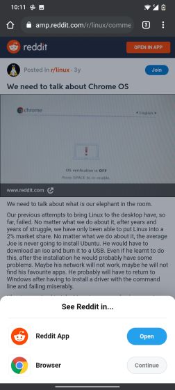 How to Disable ‘Open in App’ Popup on Reddit | Beebom