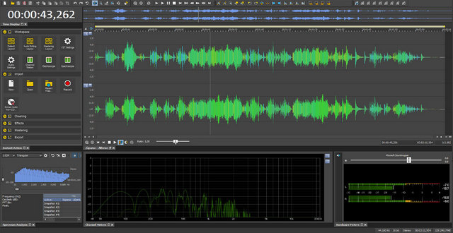 sound forge 9.0 transport options