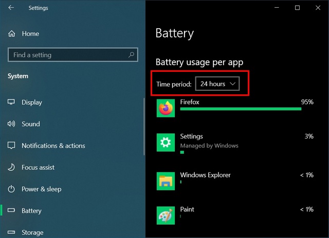 Detect and Disable Battery-draining Apps to improve battery life in Windows 10