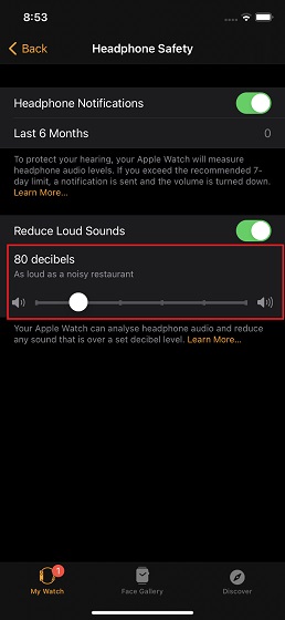 How to Use Headphone Safety on Apple Watch - 53