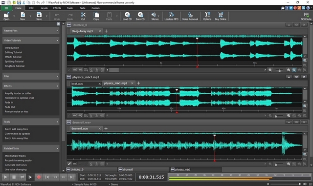 wavepad audio editor audio editing mac