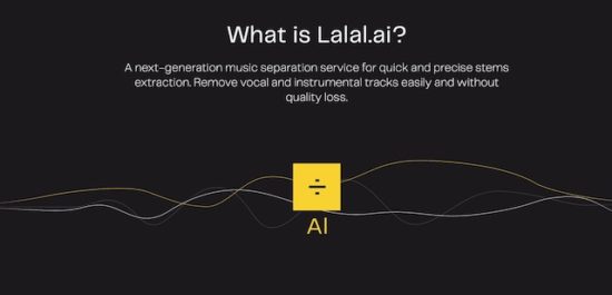 Lalal.ai: Extract Vocals and Instrumental Tracks from Audio