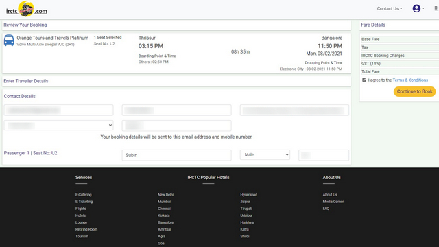 IRCTC Launches Online Bus Booking Services - 73