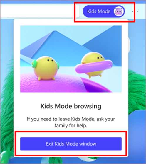 Turn Off Kids Mode In Microsoft Edge