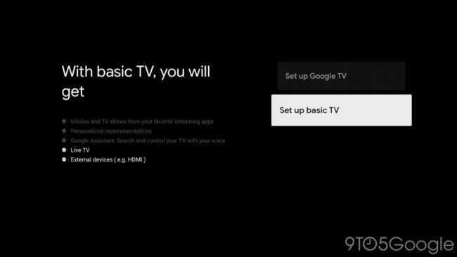 google_tv_basic_mode