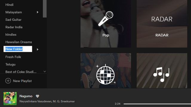 spotify default download folder