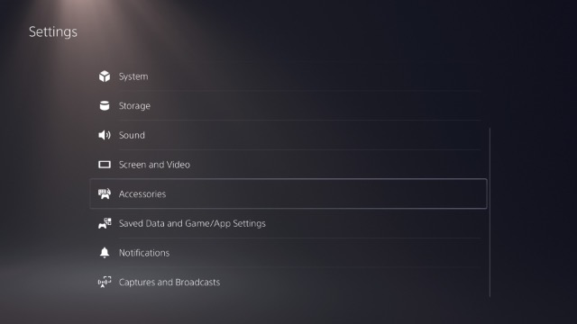 ps5 settings accessories